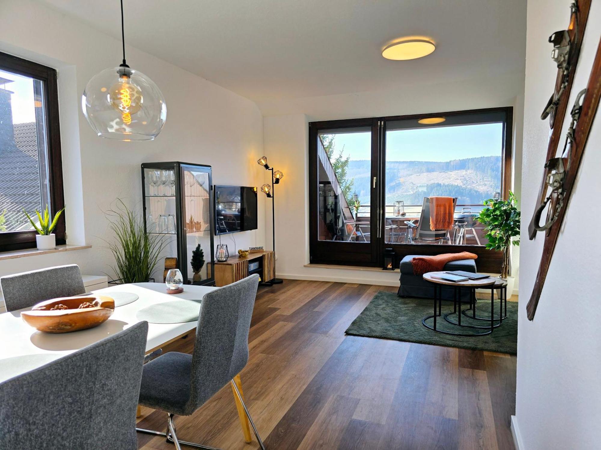Apartment Tannenherz Mit Balkon & Bergblick & Naehe Hillebachsee *